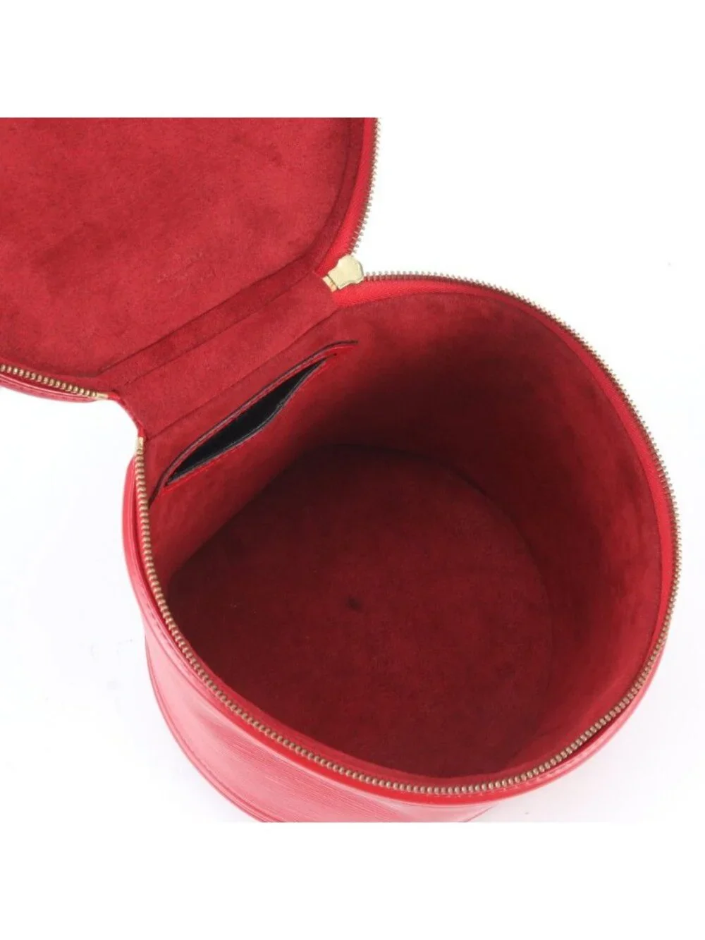 Louis Vuitton Epi Cannes Castilian Red Leather Handbag Vanity